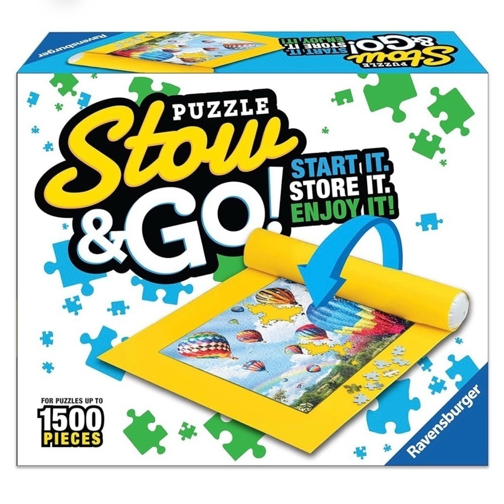 Ravensburger | Portable Puzzle Stow and Go Mat for Easy Storage, Yellow Mat